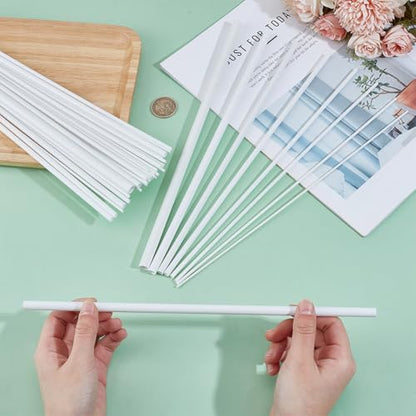 OLYCRAFT 30pcs 8 Sizes ABS Plastic Round Tube 11.8 Inch White Plastic Hollow Tubes 2/2.5/3/4/5/6/8/10mm Diameter Hollow Round Bar Rods Styrene Tube for DIY Sand Table Architectural Model Making - style: Round