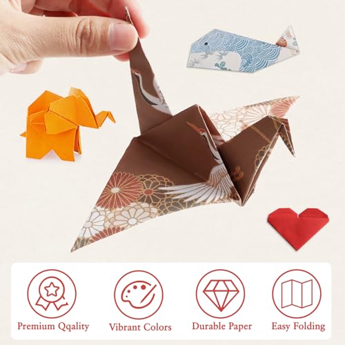 Pigipigi Kids Craft Origami Paper | 360 Pcs Origami Kit for Kids Ages 5-12