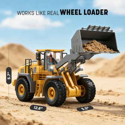 KIDMARKT Metal RC Wheel Loader Toy - style: Wheel Loader