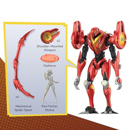 BLOKEES - Champion Series - Marvel Rivals - Peni Parker SP//dr Suit Model Kit with Light - 177 Pieces - 77 Points of Articulation - Assembly Required - Age 14+