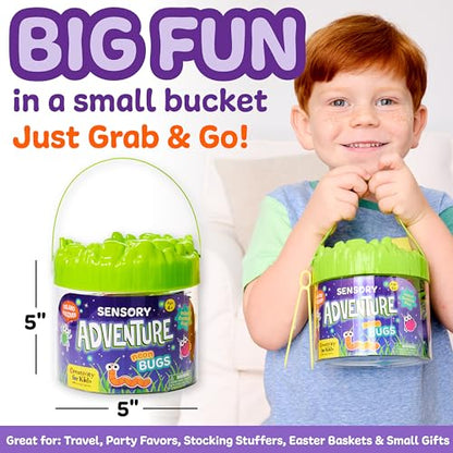 Creativity for Kids Sensory Adventure Neon Bugs Kit | Dig, Squish & Explore with Sensory Sand & Bug Toys | Scoop, Pinch & Play | Screen-Free Activity for Kids & Summer Activities (Ages 4+) - style: Bugs