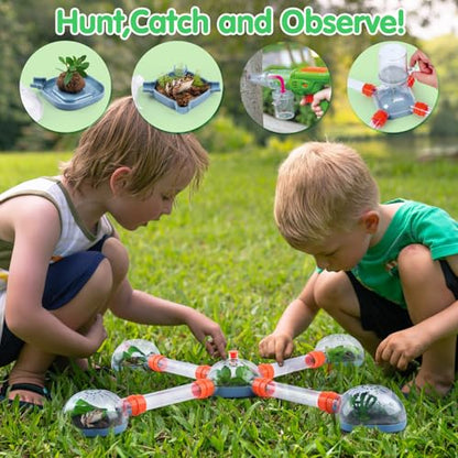 PLAY Bug Catcher Kit for Kids, Bugs Toys for Kids 3-5, Bug Vacuum Catching Kit, Critter Keeper Habitat, Insect Collection Terrarium, Summer Outside Toys for Toddlers 1-3 4 5 6 7 8+ Boys Gift