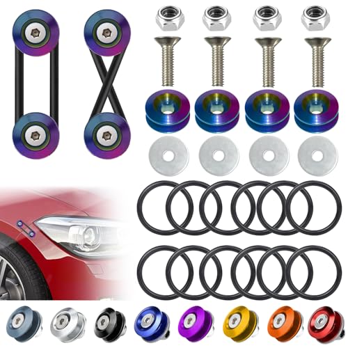 BFXM Universal Bumper Clips, Front Rear Bumper Quick Release Kit - color: Dazzling, size: 2set