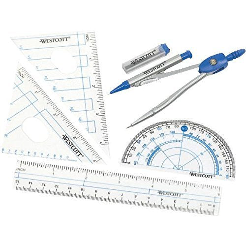 Geometry Kit for Pattern Making, Drafting & Sewing | Ruler Set with French Curve, Hip Curve, L-Square & Fashion Design Measuring Tools