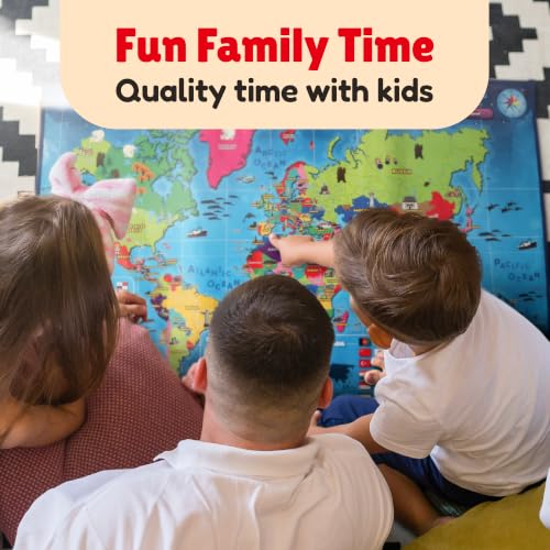 BEST LEARNING i-Poster My World - Interactive Talking World Map for Kids - style: World Map