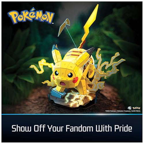 4D Build Pokémon Pikachu 3D Puzzle Model Kit, Desk Décor, Shelf Display - style: Pikachu 201 pcs