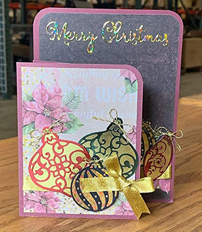 Paper Wishes – Dazzles Stickers Collection | Unique Stickers for Scrapbooking, Cardmaking, Gifts and All of Your DIY Crafting, Art and Creative Projects - Inspiration at Your Fingertips - color: Merry Christmas