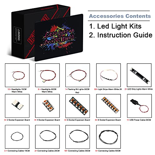 BrickBling LED Light for Lego 10307 Eiffel Tower Model Building Kit; Creative Lights for Lego Eiffel Tower (Bricks Not Included) - style: Classic Version Light