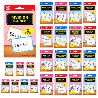 24 Case 52 Card Mathematics Flashcards Multiplication Flash Card - style: Multiplication & Division