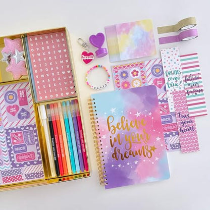Nollh DlY Journal Kit for Girls Scrapbook Gifts for 8-12 Year Old Girl
