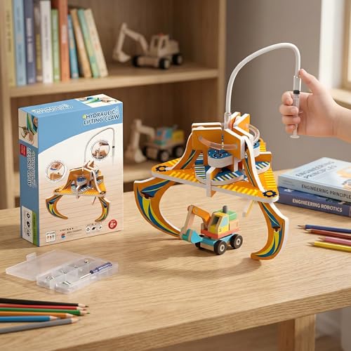 STEM Science Kit Hydraulic Claw, Engineering Toy, Teach Hydraulic Principle - style: Hydraulic Claw