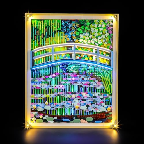 BRIKSMAX 2.0 Light Kit Compatible with Lego Art Claude Monet – Bridge Over a Pond of Water Lilies 31220 Building Sets - Original LED Lighting Kits (Accessories Only) for Display, Gifts & Collectors