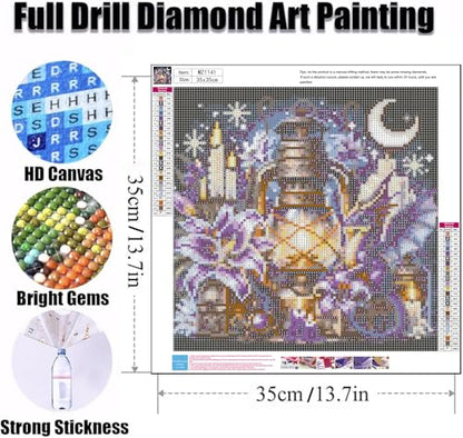 Ekuxom Dragon Diamond Art Kits for Adults-Kerosene lamp Diamond Painting - color: Dragon-3