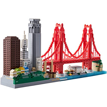 JXRLMB Micro Building Blocks Set for Adults Architecture Skyline Collection San Francisco 3574PCS - color: Big San Francisco