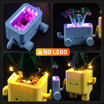 LIGHTAILING Light for Lego-10349 Happy Plants - Led Lighting Kit Compatible with Lego Building Blocks Model - NOT Included The Model Set - style: (Only Light) 10349 Happy Plants