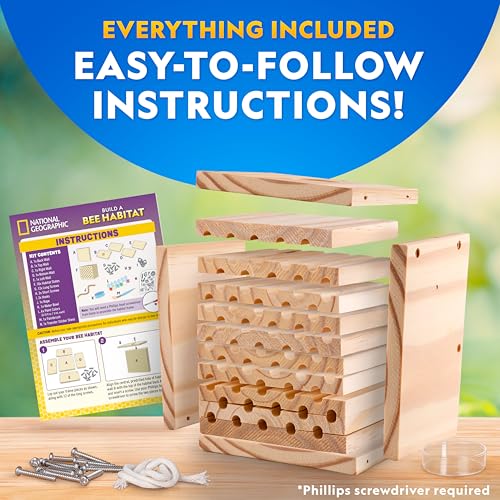 National Geographic Build a Bee Habitat Nature Craft Kit for Kids - style: DIY Bee Habitat