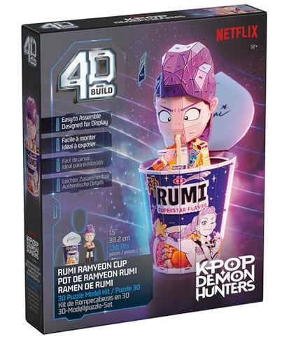 4D Build Kpop Demon Hunters Rumi in Ramyeon Cup 3D Puzzle Model Kit - style: Rumi in Ramyeon Cup,138 pcs