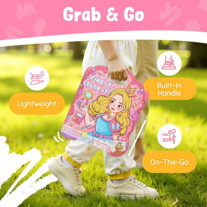 JoyCat Find & Color Paint with Water Coloring Books for Toddlers - style: Fashion Princess