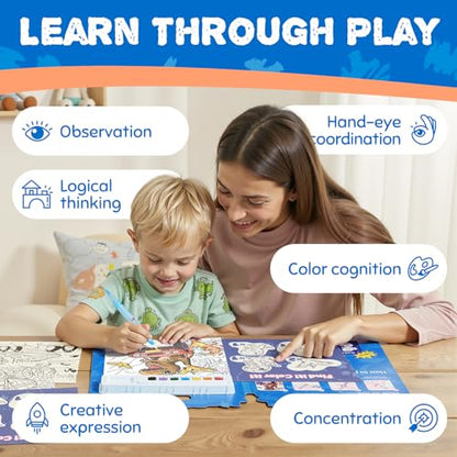 JoyCat Find & Color Paint with Water Coloring Books for Toddlers - style: Dinosaurs