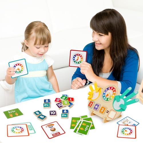 Learning Toys for Kids 3+,Montessori Preschool Educational Learning Activities Counting & Number Blocks Toys Math Games Easter Basket Stuffers Gifts for Girl Boys
