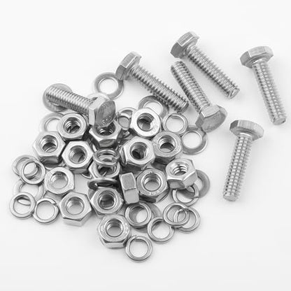 Mr. Pen- Nuts and Bolts Set, 1/4"-20x1, 10 Sets, Stainless Steel - size: 1/4"-20x1