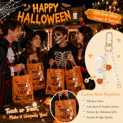 Kenning 581pcs Halloween Ghost Charms Keychain Making Kit DIY - style: Ghost