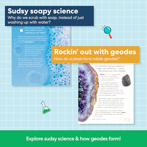 KiwiCo Crystal Geode Soap Making Kit for Kids Ages 7+ | DIY Craft Set Gift