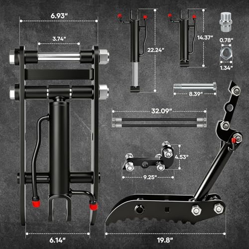 Mini Excavator Hydraulic Thumb Attachment for 2 Ton Excavators