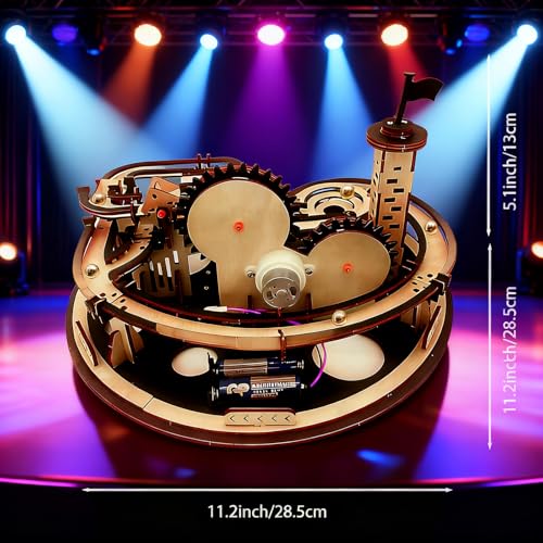 3D Puzzle for Adults Wooden DIY Crafts Kit Wood Mechanical Model Kits to Build Gift for Women Men Age 14+ Years Old - style: RFmarble run