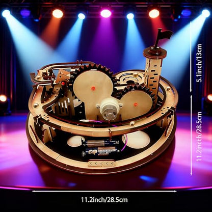 3D Puzzle for Adults Wooden DIY Crafts Kit Wood Mechanical Model Kits to Build Gift for Women Men Age 14+ Years Old - style: RFmarble run