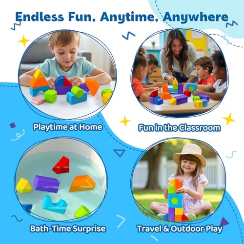 Pairez Toys Magnetic Building Blocks, Magnetic Blocks for Kids Ages 4-8 - color: 37 Pieces