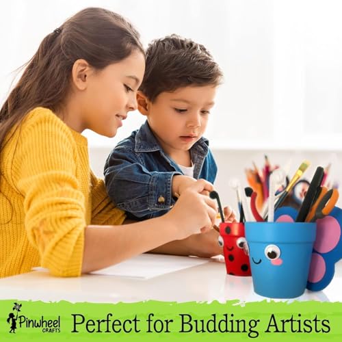 Pinwheel Crafts Flower Pot Painting Kit for Kids Ages 8-12, Seeds and Soil - style: Painting Kit with Seeds and Soil