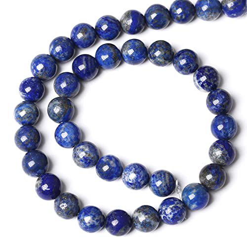 4MM 88PCS Natural Stone Blue Lapis Lazuli A Grade Gemstone Beads for Jewelry Making DIY Bracelet Crystal 1 Strand - color: Blue Lapis Lazuli, size: 4mm