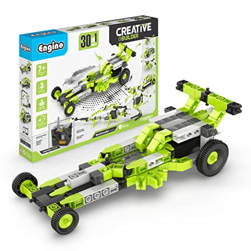 Engino: Creative Builder - 30-In-1 Multimodel Series, Toy Vehicles Brick Set, Motorized, Snap Assembly Construction, Young Engineer STEM Kit, Kids 7+ - style: 30-In-One