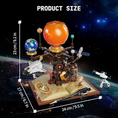 Spinning Solar System Building Block Set 672PCS Planetary Orbit Model