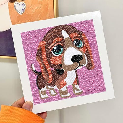 Diamond Art Kits for Kids, Animals Diamond Painting Kit for Kids Teens - color: DPKK-11