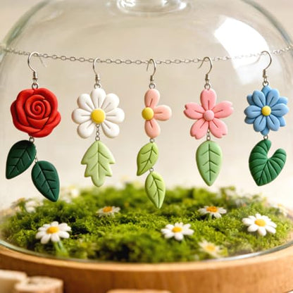 ORIGACH 22 Pcs Spring Theme Polymer Clay Cutters Set - style: Leaves & Flowers