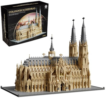 German Cologne Cathedral - Blocks Set,6028 PCS Gothic Landmark for Adult - color: Cologne Cathedral