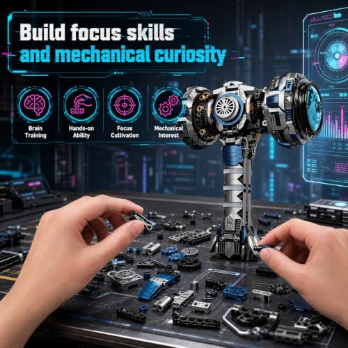 Mechanical Hammer Building Set 1149 PCS Gear Drive Model - color: Mechanical Hammer