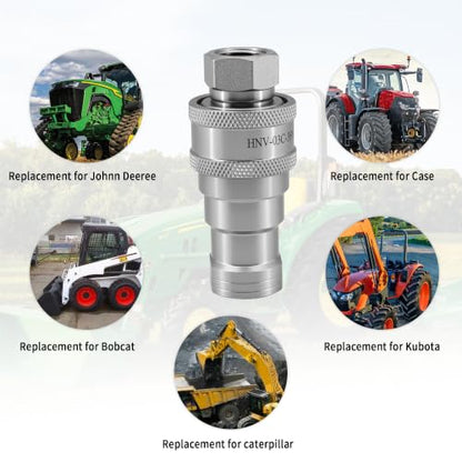 3/8" NPT ISO 7241-B Quick Disconnect Hydraulic Coupler Set, Alloy Steel Quick Disconnect Hydraulic Coupling (3/8" Body x 3/8" NPT Thread ISO7241-B)) - color: 3/8" NPT&Body (ISO7241-B)