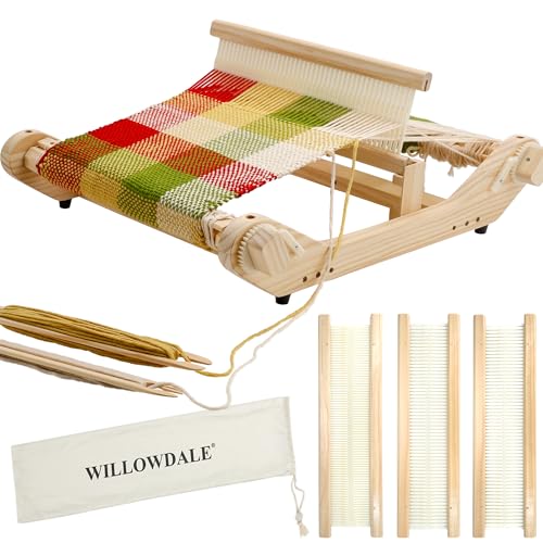 WILLOWDALE 16 Inches Rigid Heddle Loom,Loom Kit with Shed Stick for Adults - size: 16 Inches