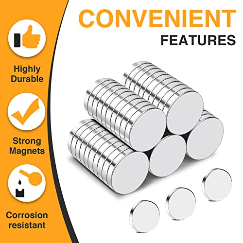 TRYMAG 80Pcs Small Round Magnets, 8x2mm Refrigerator Magnet - size: 8x2mm-80Pcs