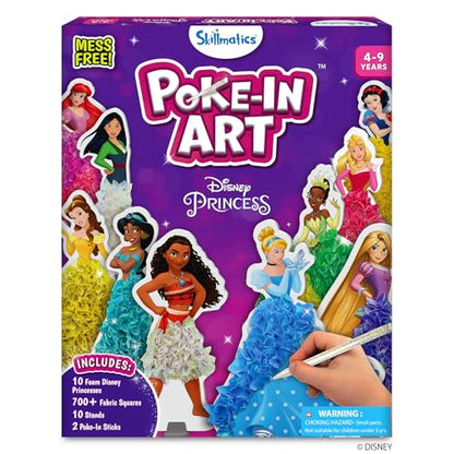 Skillmatics Poke-in Art – Disney Princesses, Wood Craft Kit, Gift for Kids - style: 3. Disney Princess