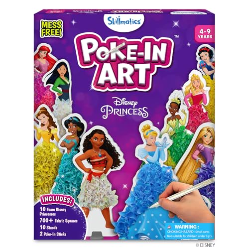 Skillmatics Poke-in Art – Disney Princesses, Wood Craft Kit, Gift for Kids - style: 3. Disney Princess