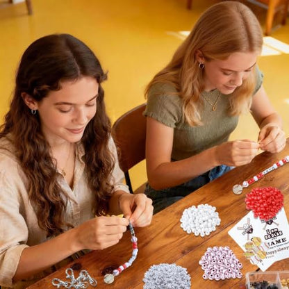 Tuhangcc 500 Pcs Baseball DIY Keychain Making Kit, Adjustable Letter Alphabet Beads Strings,8 Charm 16 Cards with Lobster Clasps & Strings for Sport Theme Party Favor Gift (Baseball) - color: Baseball