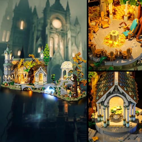 Vaodest Led Light for Lego 10316 The Lord of The Rings: Rivendell Building Blocks Model,Design and Configuration Compatible with Model 10316(Led Light Only, Not Building Block Kit) - style: 10316 The Lord of The Rings Set