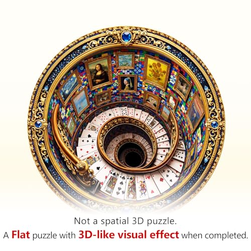 Wooden Puzzles for Adults, 11.4 × 11.4 in Artist Arcade Puzzle - color: Artist Arcade, size: Medium