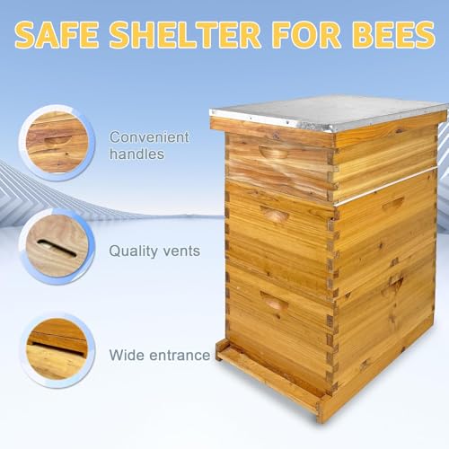 Beehive Boxes 3 Layer Langstroth Bee Hive Kit