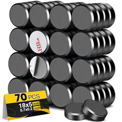 TRYMAG Magnets for Crafts Science Education Magnets Magnetism Kits 70Pcs - size: 18x5mm-70Pcs