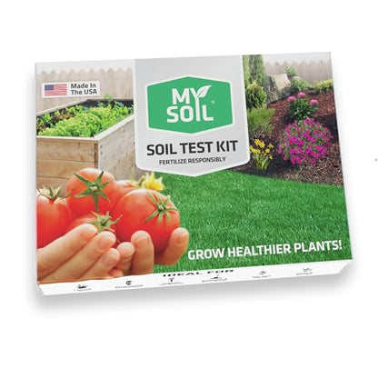 MySoil Soil Test Kit 4 Pack, Unlock Your Lawn & Garden Potential, Complete & Accurate Nutrient and pH Analysis with Recommendations Tailored to Your Soil and Plant Needs - size: 4 Kits